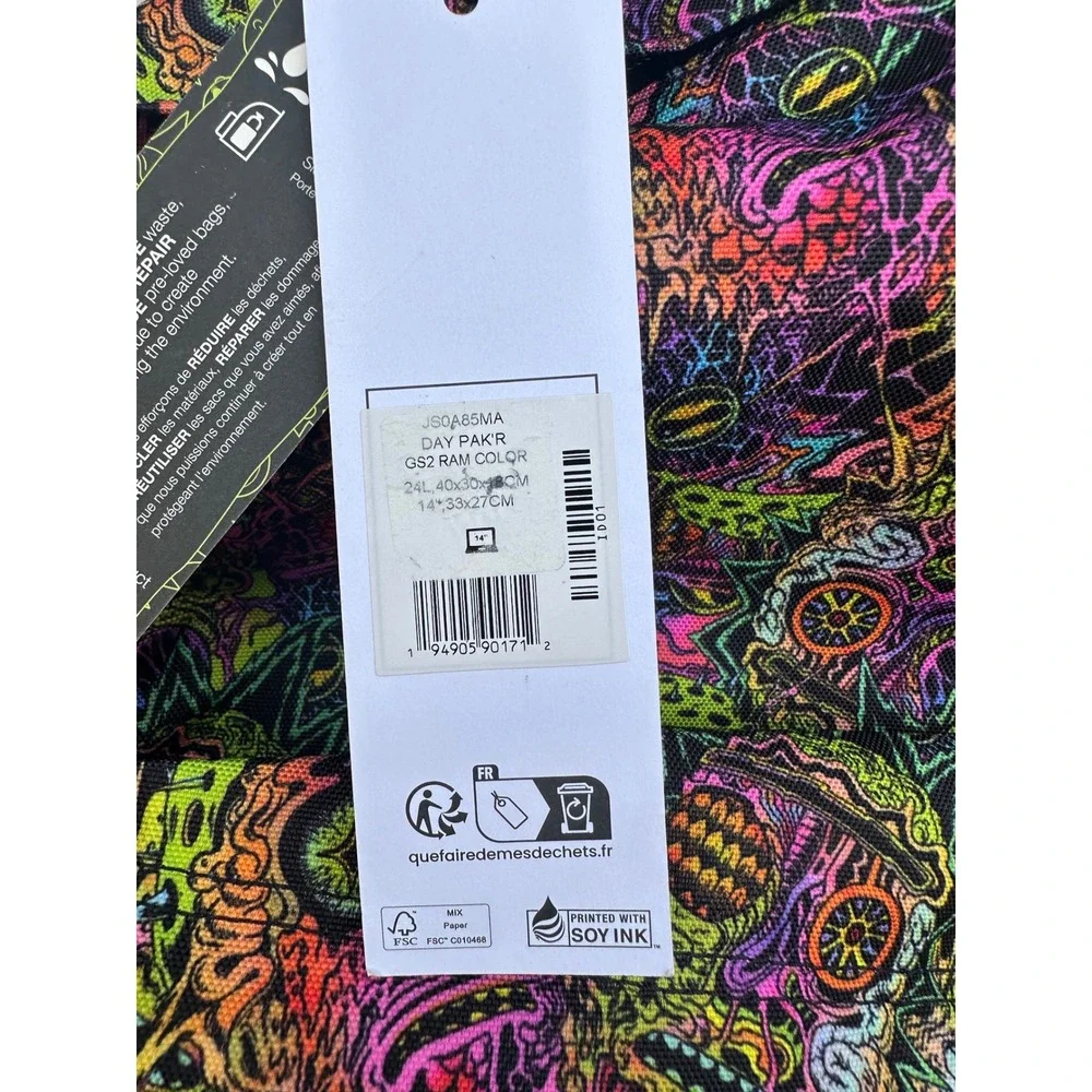 Eastpak Rick and Morty Day Pak'r Backpack GS2 RAM Color Laptop Bag JS0A85MA Rare